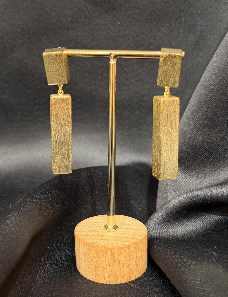 Hatice Ünlü İkili Otantik Gold Küpe