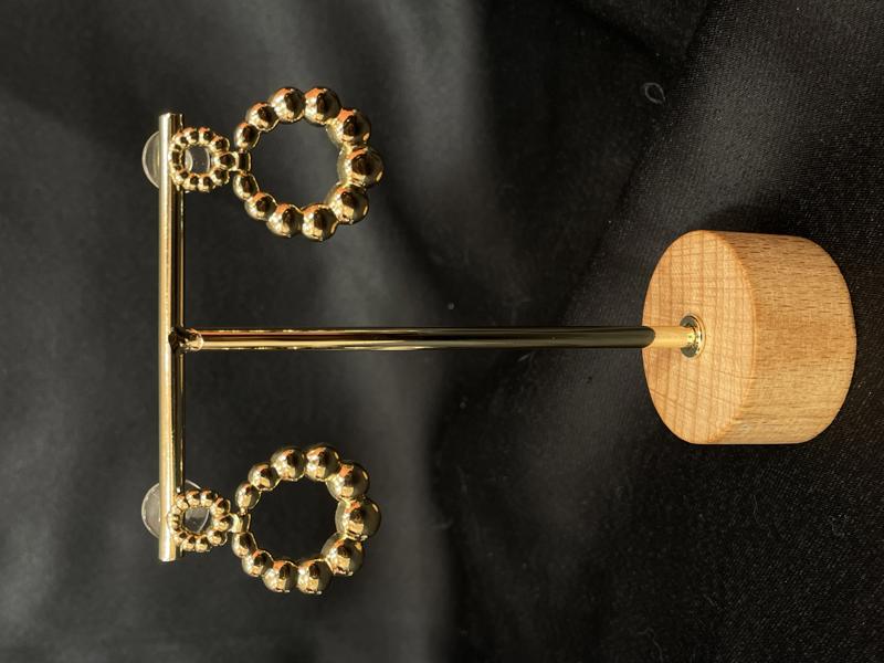 Hatice Ünlü Topçuk Sallantılı Gold Küpe