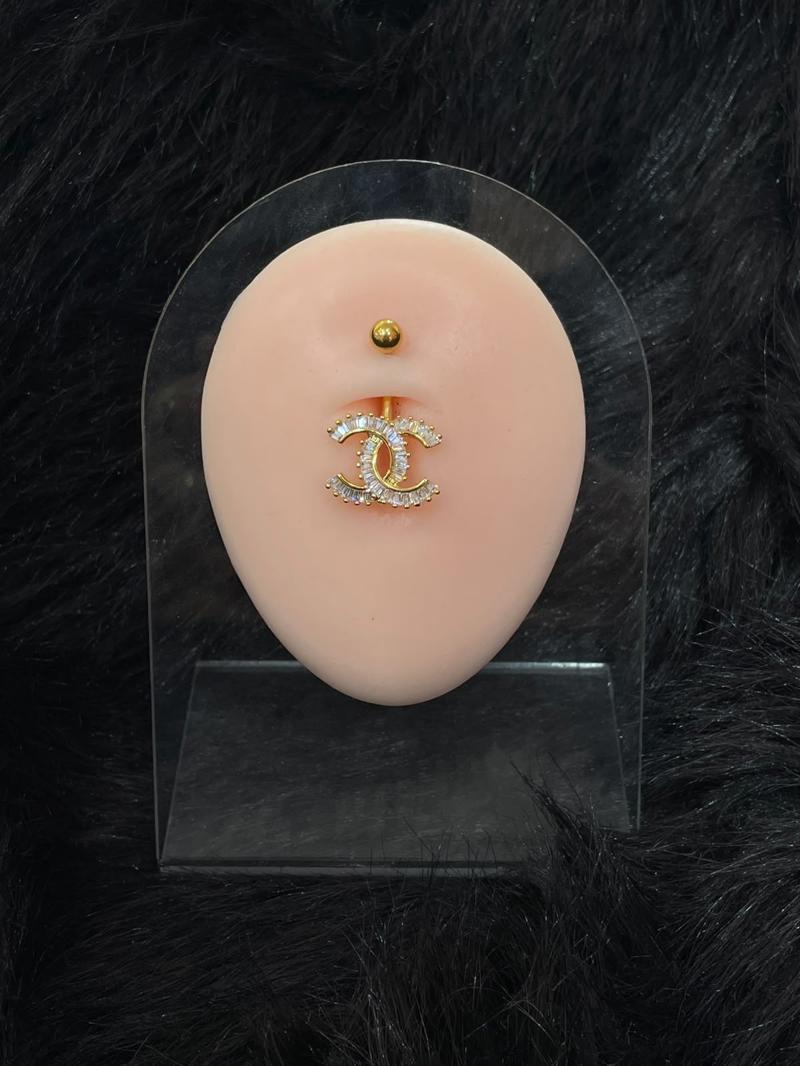 Hatice Ünlü Marka Desen Gold Göbek Piercing