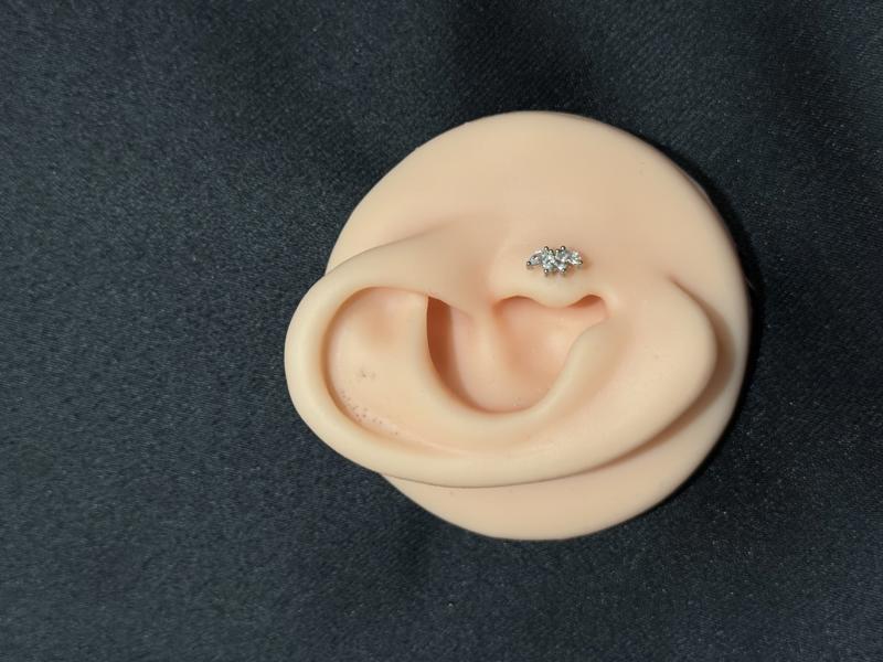 Hatice Ünlü Dört Taş Silver Piercing
