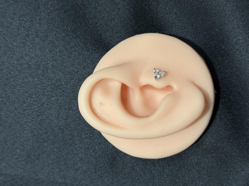 Hatice Ünlü Üç Taş Silver Piercing