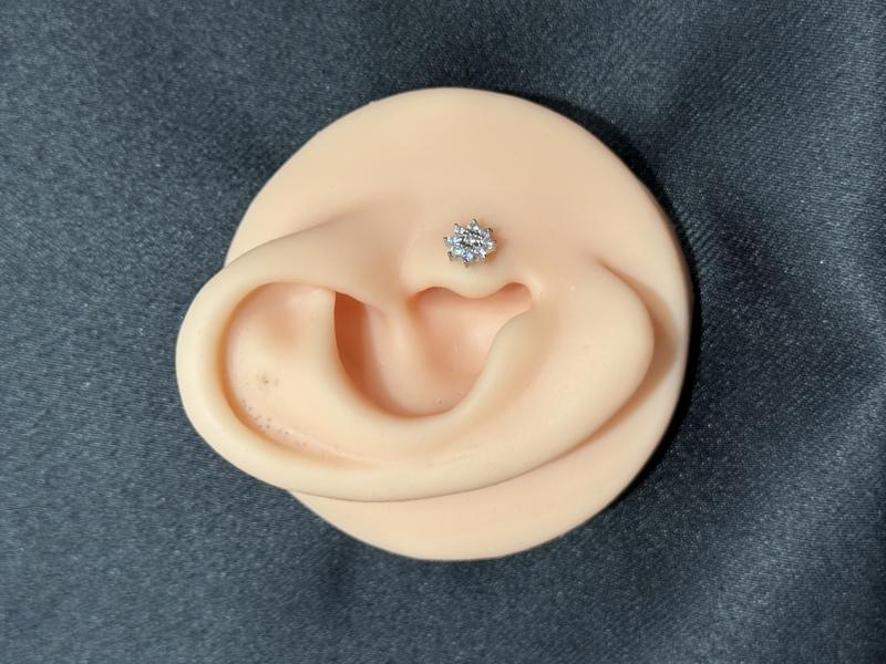 Hatice Ünlü İhtişamlı Çiçek Silver Piercing