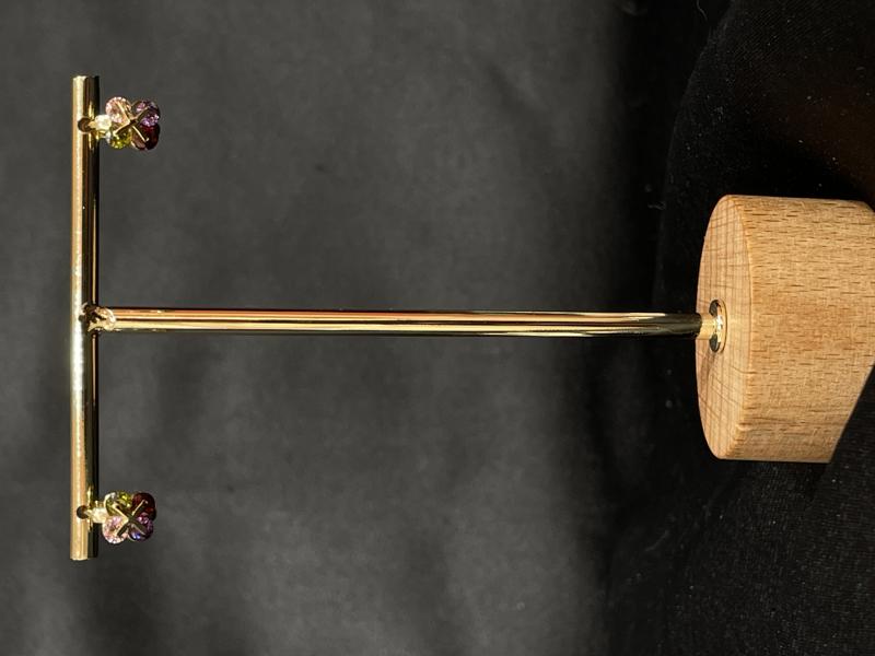 Hatice Ünlü Xuping Dört Renkli Taş Gold Küpe