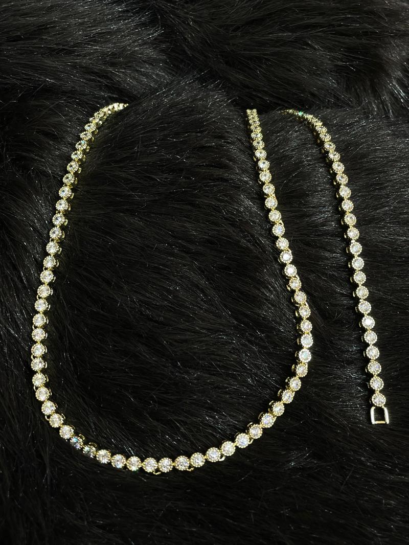 Hatice Ünlü Xuping Midnight Shine Gold Set