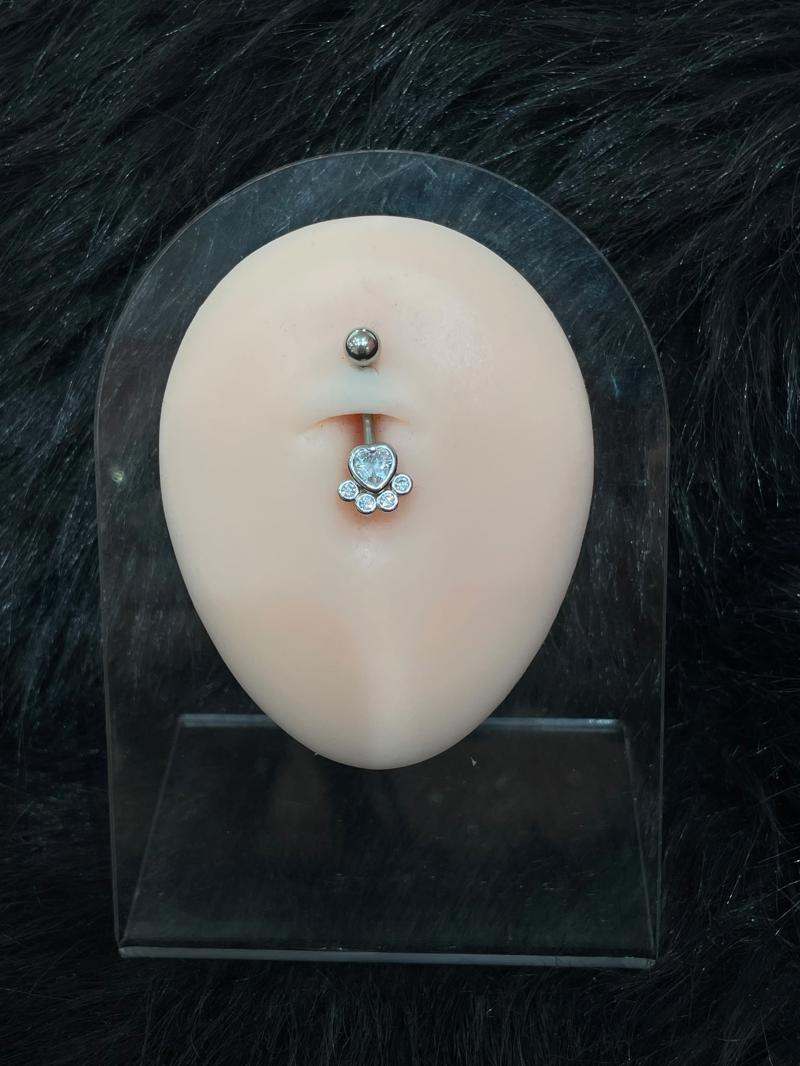 Hatice Ünlü Pati Model Silver Göbek Piercing