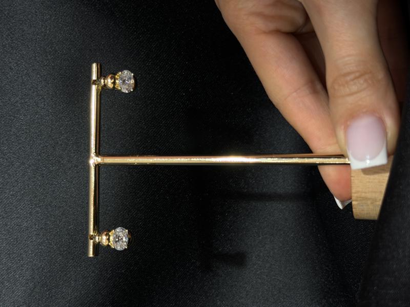 Hatice Ünlü Xuping Tektaş Minimal Halka Gold Küpe