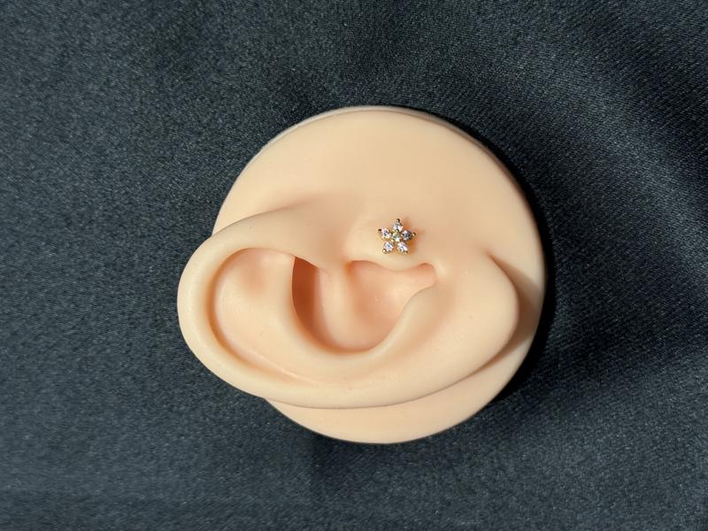 Hatice Ünlü Kulaklı Kelebek Gold Piercing