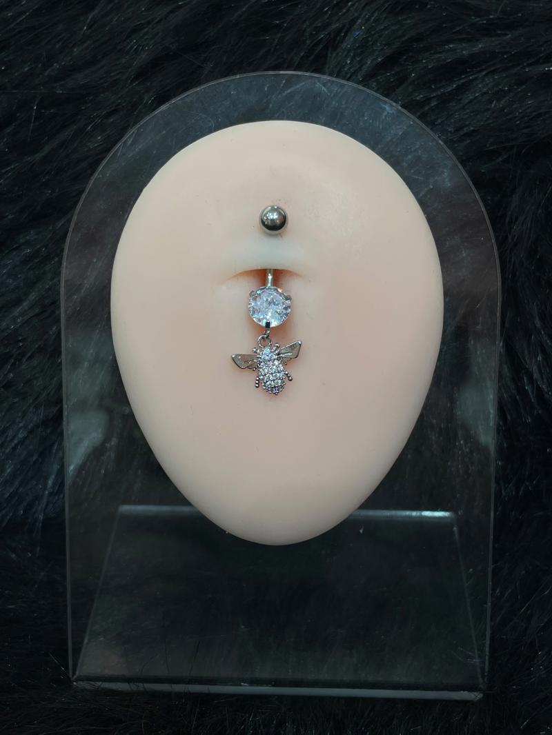Hatice Ünlü Arı Uçlu Silver Göbek Piercing