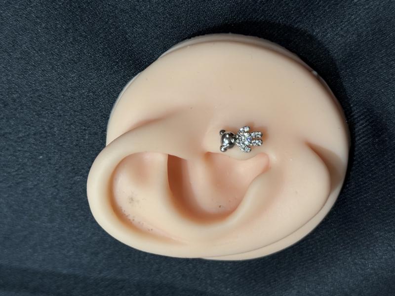 Hatice Ünlü Ayıcık Model Silver Piercing