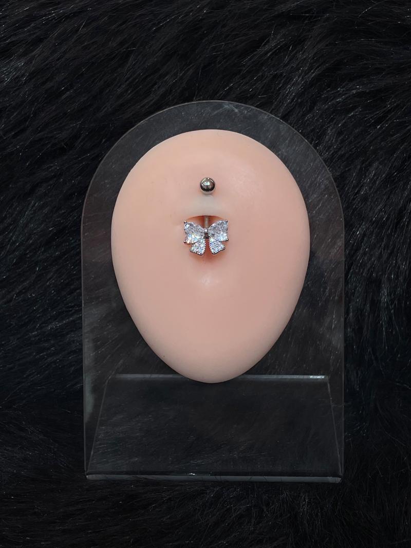 Hatice Ünlü Kelebek Uç Silver Göbek Piercing