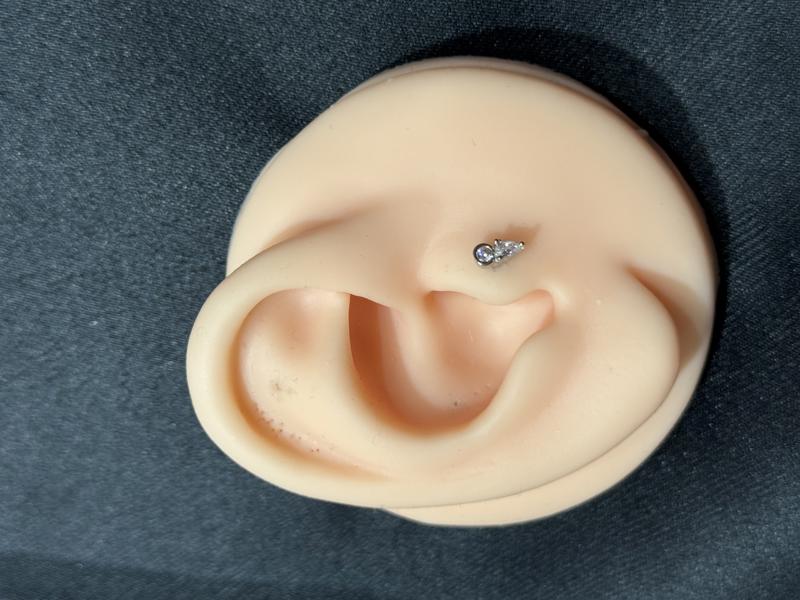 Hatice Ünlü Top Başlı Silver Piercing
