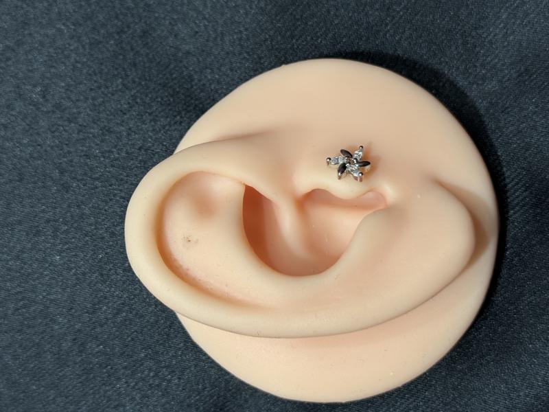 Hatice Ünlü Çiçek Girdabı Silver Piercing
