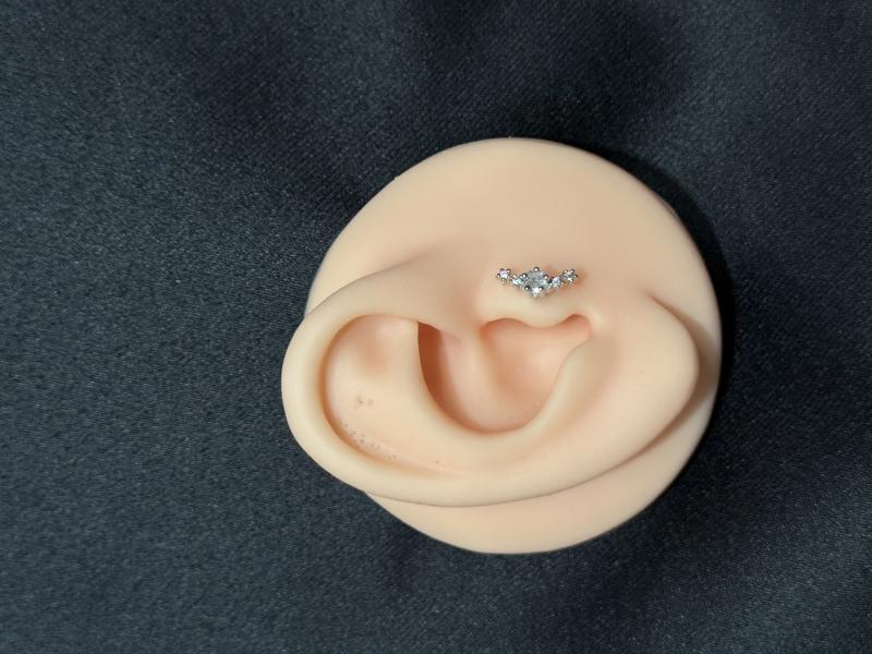 Hatice Ünlü Beş Yıldız Yassı Silver Piercing