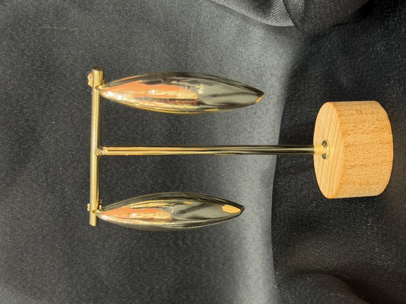 Hatice Ünlü Ayna Desen Gold Küpe