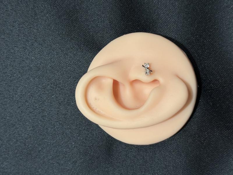 Hatice Ünlü Kurdele Model Minimal Silver Piercing