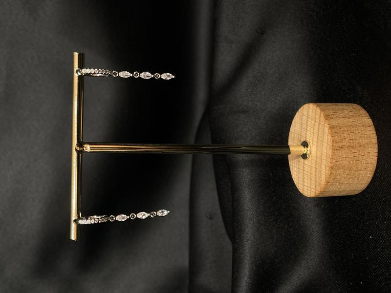 Hatice Ünlü Taş Şelalesi Piercing Kombin Silver Küpe