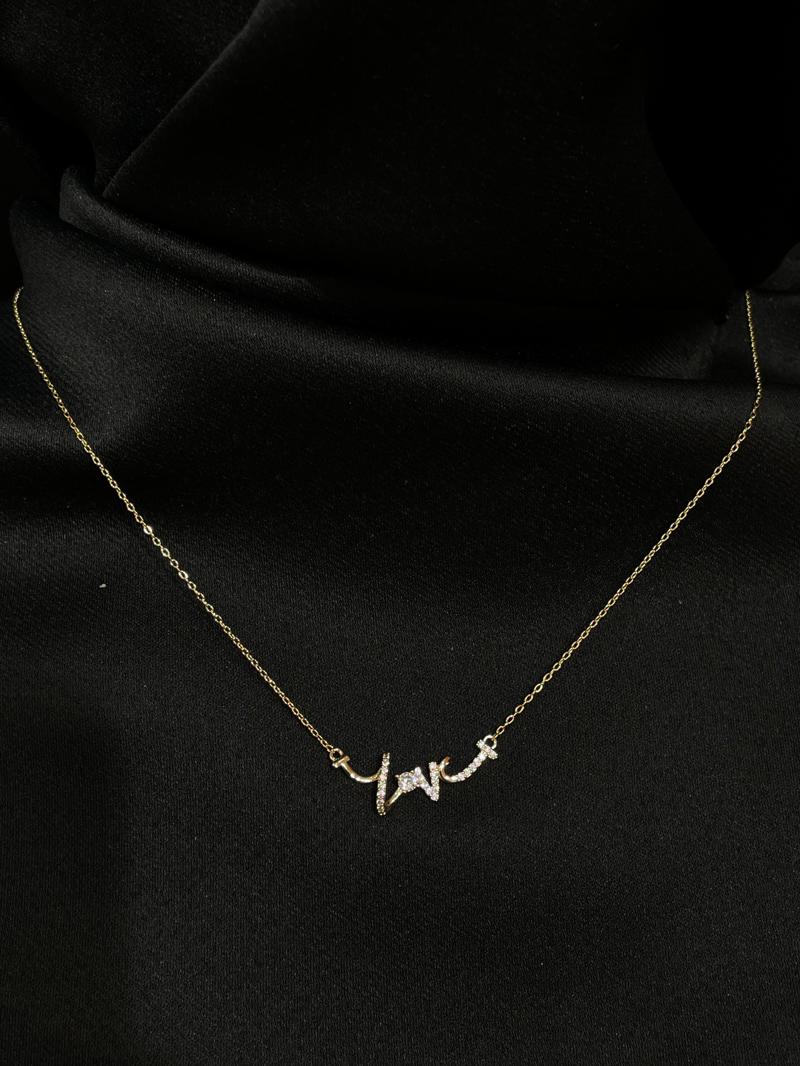 Hatice Ünlü Love (Aşk) Gold Kolye