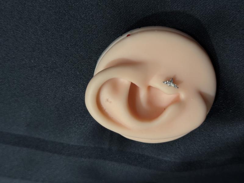 Hatice Ünlü Yusufcuk Taşlı Silver Piercing